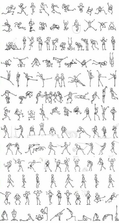 Stickman Poses Stick Figures, Stick Figure Action Poses, Stickman Poses Reference, Human Stick Figure Drawing, Stickman Character Design, Body Anatomy Drawing Anime, Stickman Anatomy, Human Figures In Different Poses, Stickman Drawing Stick Figures