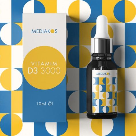 Geometric Abstract Package Design Current Graphic Design Trends, Minimalist Graphic Design, Pharmacy Design, Graphic Design Trends, Geometric Abstract, Brand Identity Design, Package Design, Identity Design, Glass Bottle