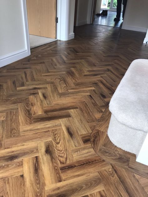 Light Oak Parquet Flooring, Traditional Parquet Flooring, Amtico Sun Bleached Oak Herringbone, Wooden Flooring Herringbone Pattern, Karndean Morning Oak Parquet, Herringbone Floors, Hall Flooring, Natural Selection, Edwardian House