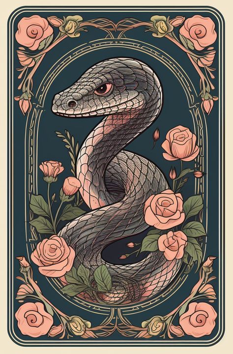 Snake Tarot Card, Tarot Card, Tarot Cards, Quick Saves