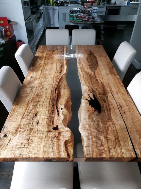 Clear Dining Table, Black Epoxy Table, Epoxy Wood Table, Dining Table Wood, Coastal Dining, Table Live Edge, Dining Sofa, Table Epoxy, Wood Epoxy