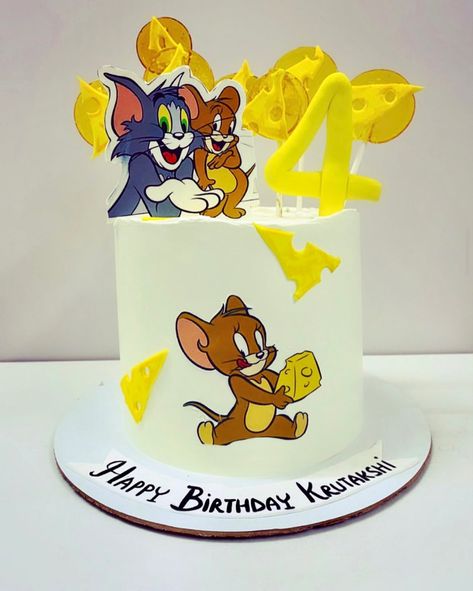 Tom And Jerry Birthday Cakes, Cartoon Theme Cake, Lilac Cake, Army Birthday Cakes, Tom And Jerry Cake, Black Velvet Cakes, Customised Cakes, Cake Designs For Girl, Army's Birthday