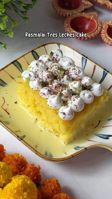 Rasmalai Tres Leches, Tres Leches Cake, Tres Leches, Sweet Snacks Recipes, All Purpose Flour, Condensed Milk, Sweet Snacks, Heavy Cream, Diy Food