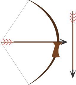 Pics For > Bow And Arrow Outline | robin hood | Pinterest ... Arrow Outline, Bow And Arrow, Robin Hood, Bluebird, Umbrella, Pins