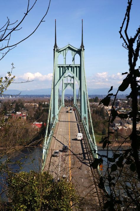 Forest Park hike leads to an iconic view of the St. Johns Bridge in Northwest Portland - oregonlive.com Forest Park Portland, Environment Photography, Family Hiking, Forest View, Ride Along, Oregon Travel, Forest Park, St Johns, Day Hike