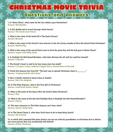 Christmas Movie Quiz With Answers, Holiday Movie Trivia With Answers, Christmas Vacation Trivia With Answers, Christmas Movie Emoji Game Answers, Christmas Movie Trivia Printable Free, Christmas Movie Trivia Questions And Answers, Christmas Trivia Games With Answers Free Printable, Christmas Movie Trivia Printable, Christmas Trivia Questions And Answers Free Printable