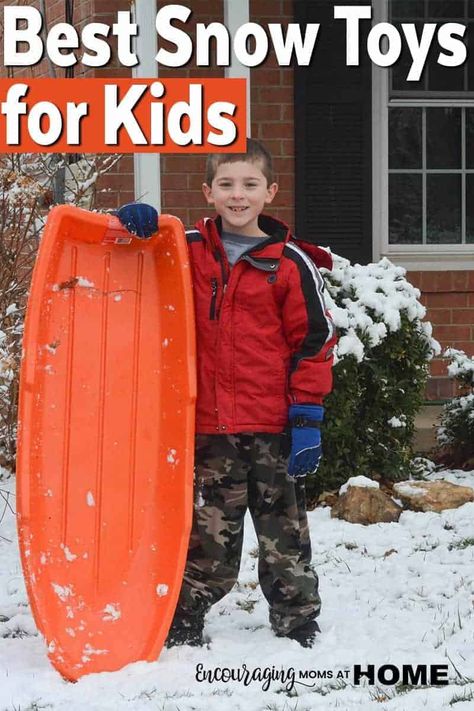 Whether you have a little snow or a lot, there a few toys that make playing in the outside great fun for your kids. Click over to see our list of great toys for fun in the snow. Snow Toys, Fun In The Snow, Educational Play, Snow Activities, Fun Winter Activities, Baby In Snow, Winter Activities For Kids, Snow Outfit, Kids Board