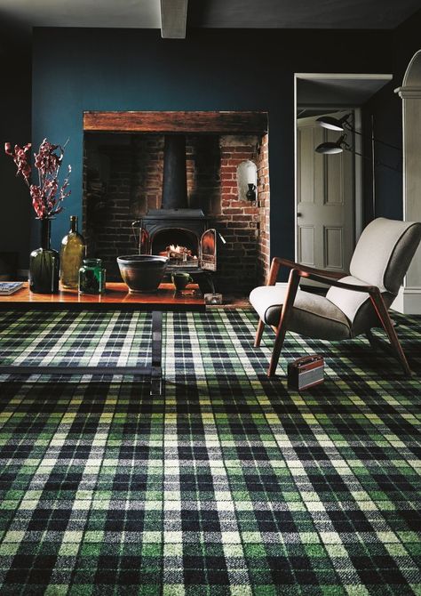 How to Incorporate Tartan in Interiors https://www.thedesignstory.com/blog/tips/how-to-incorporate-tartan-in-interiors 2023 Interior Design, Tartan Carpet, Basement Carpet, Hotel Carpet, Carpet Trends, Cheap Carpet Runners, Diy Carpet, Best Carpet, Grey Carpet