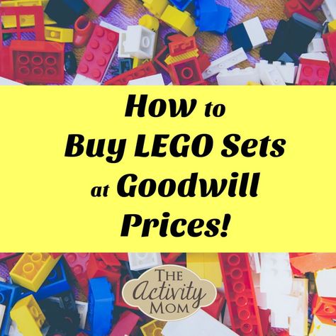 Cheap Legos! How to buy Lego sets at Goodwill prices Lego Vbs, Lego For Adults, Cheap Lego, Lego Library, Boy Activities, Lego Printables, Lego Friends Sets, Lego Challenge, Free Lego