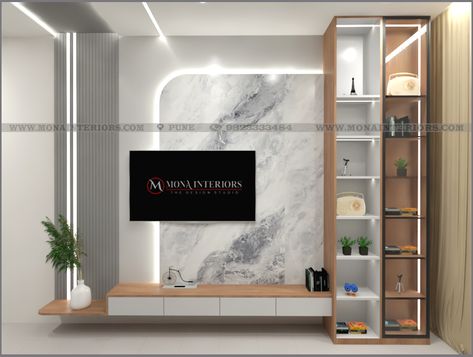 Tv Unit Design Modern With Hidden Door, 7 Feet Tv Unit Design, Tv Unit With Tall Unit, Led Unit Designs Tv Walls, Pvc Tv Unit Design Modern, Latest Tv Unit Design Modern, Minimal Tv Unit, Lcd Panel Designs, Latest Tv Unit Designs