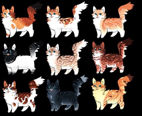 Cat Oc Ideas, Cat Fur Patterns, Cat Adopts, Wc Oc, Fur Pattern, Wcue Morph, Cat Anatomy, Warrior Cats Fan Art, Warrior Cat Drawings