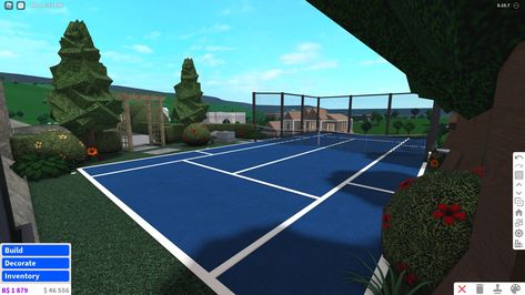 Bloxburg Tennis Court, Bloxburg Soccer Field, Country Tennis Court, Tennis Court Size, Sunset Tennis Court, Tennis Court, Tennis