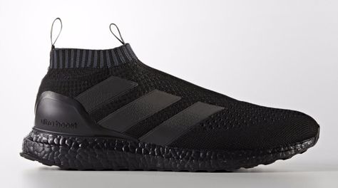 adidas ACE 16+ PureControl Ultra Boost "Triple Black" Adidas Boost Shoes, Cool Football Boots, Boost Shoes, Black Shoes Men, Adidas Boost, Adidas Ultraboost, Adidas Ultra Boost, Ultra Boost, Triple Black