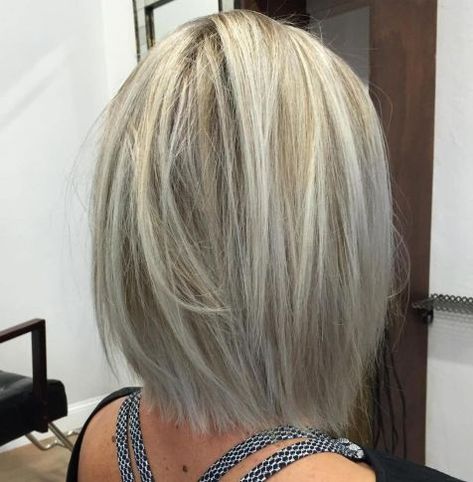 Ash Blonde Shoulder Length Bob Fine Straight Hair, Bob Haircut For Fine Hair, Bob Hairstyles For Fine Hair, Straight Bob, Haircuts For Fine Hair, Shoulder Length Hair, Mirror Mirror, Grey Hair, Hairstyles Haircuts