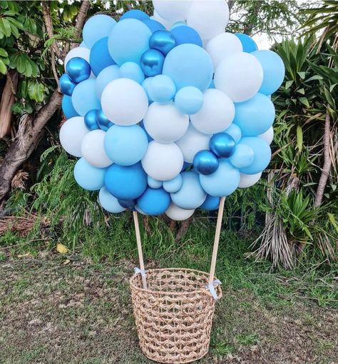 Balloons Basket, Basket Photoshoot, Hot Air Balloon Basket, Hot Air Balloon Birthday, Hot Air Balloon Photoshoot, Diy Hot Air Balloon Basket, Hot Air Balloon Gift Basket, Hot Air Balloon Baby Photoshoot, Air Baloons Decoration Birthday