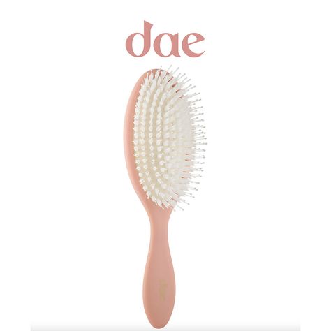 dae Vegan Detangle + Style Brush for All Hair Types and Texture, Free Shipping! What it is:  Made entirely of vegan materials, this brush can be used with every hair type and texture — wet or dry — to both detangle and style. Hair Type: Straight, Wavy, Curly, and Coily Hair Texture:  Fine, Medium, and Thick Hair Concerns: - Frizz Key Benefits: - Doubles as a detangling and styling brush - Provides a smooth, styled finish - Massages scalp to stimulate hair growth What Else You Need to Know:  This Hair Brush Detangler, Dae Styling Wand, Dae Hair Products, Dae Haircare, Cute Hair Brush, Sephora Wishlist, Hair Color Brush, Birthday 11, Curly Hair Brush