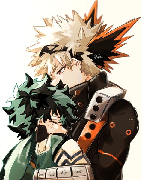 Bkdk Omegaverse, Baku Deku, Deku X Kacchan, Bakugo Katsuki Fanart Cute, Kitten Drawing, Emo Pfp, Bakugou Manga, Ochako Uraraka, Cute Couple Art