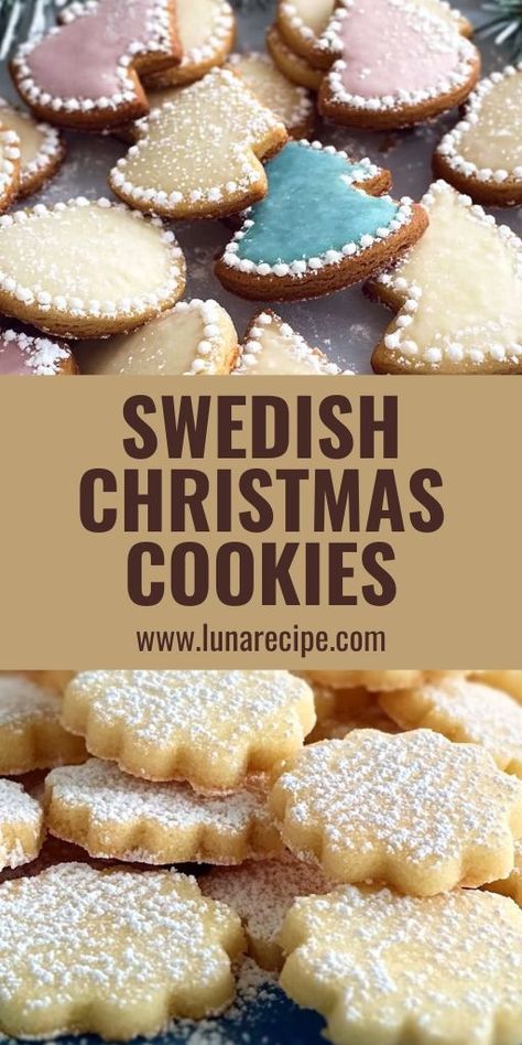 🍪🇸🇪 Celebrate the holidays with these traditional Swedish Christmas Cookies! Perfectly spiced and lightly sweet, these festive cookies are a must-have for your holiday dessert table. 🎄 Whether you’re baking for a party or gifting homemade treats, these cookies will add a touch of Scandinavian magic to your Christmas! 👉 Save this recipe and start baking for the holiday season! #ChristmasCookies #SwedishCookies #HolidayBaking #FestiveTreats #ChristmasDesserts #HolidayRecipes Swedish Pepparkakor Cookies, Swedish Christmas Cookies Traditional, Swedish Shortbread Cookies, Swedish Ginger Snaps, Christmas Savoury Baking, Swedish Cookies Traditional, Swedish Christmas Baking, Christmas Bake Exchange Ideas, Swedish Sugar Cookies