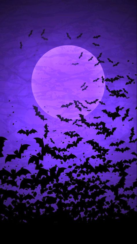 Purple Bat Wallpaper, Themed Wallpapers, Black And Purple Wallpaper, Helloween Wallpaper, Halloween Wallpaper Iphone Backgrounds, Purple Gothic, Halloween Wallpaper Backgrounds, Halloween Stories, Gothic Wallpaper