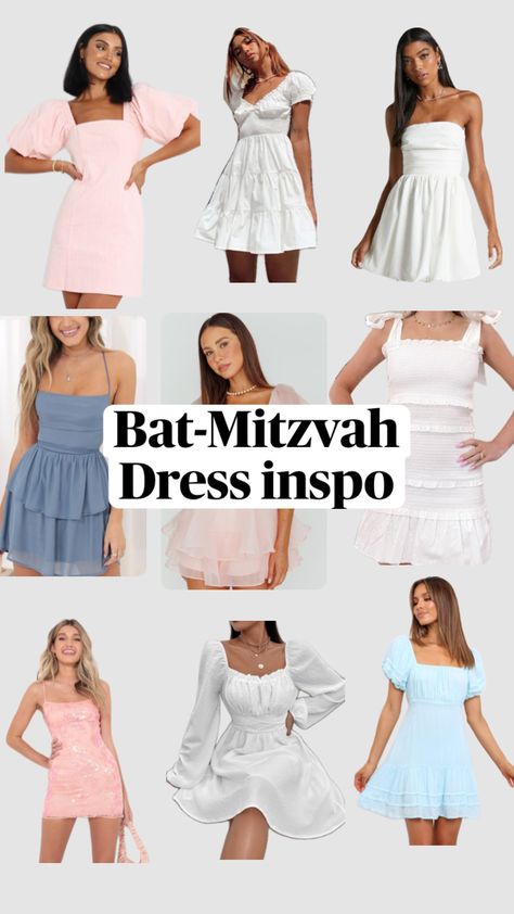 #outfitinspo #Dress #White #Pink #Blue #Bar mitzvah #Jewish #Lim #BarMitzvah Bat Mitzvah Outfits, Mitzvah Dresses, Bat Mitzvah Dresses, Bat Mitzvah Party, Blue Bar, Bar Mitzvah, Bat Mitzvah, School Outfits, Dress White