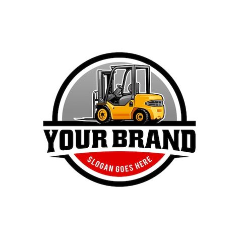 Warehouse Logo Design Ideas, Forklift Logo Design, Warehouse Logo Design, Logistics Logo, Db Logo, Warehouse Logistics, Illustration Logo Design, Warehouse Design, Album Art Design