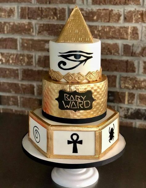 Egyptian Themed Party, 26 Birthday Cake, Buddha Birthday, Egyptian Party, Teacher Cakes, Travel Cake, Cinderella Cake, Different Cakes, Theme Party Decorations