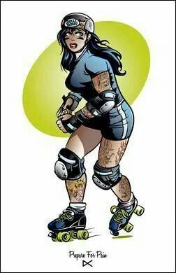 Roller Derby Art, Western Anime, Derby Time, Roller Derby Girls, Derby Ideas, Derby Girl, Roller Skaters, Roller Girl, Girl Tattoo