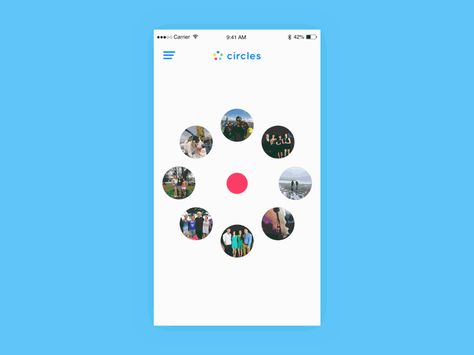 Circles - Enter a Circle by Abbey Lee Circle Ui, User Flow Design, Dashboard App, Ui Design Patterns, App Interface Design, User Flow, Flow Design, Mobile App Ui, App Interface