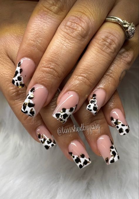 Cow print nails created by lavishedbyyary orlando/Kissimmee area dm too book ✨ Cow Print Nails, Print Nails, French Tip Nails, Purple Nails, Cow Print, How To Do Nails, Nail Tips, Cow, Nail Designs