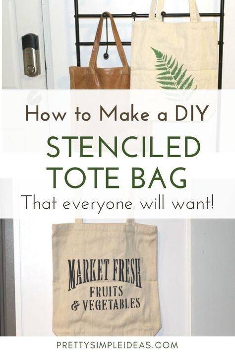 Need a DIY Christmas Gifts for Friends and Family (or a DIY Christmas gift for kids, women,  coworkers, your mom - and that's cheap? Then you have to make this super easy DIY stenciled canvas tote bag. It is also super easy and super fast! #DIYchristmasgifts Diy Christmas Gifts For Kids, Diy Christmas Gifts For Friends, Mops Crafts, Christmas Gift For Kids, Group Crafts, Diy Tote, Craft Day, Diy Tote Bag, Craft Night