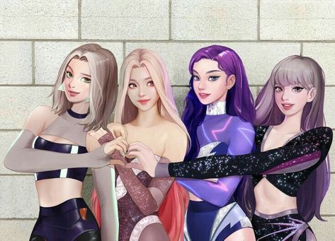 Super Power Girl, I'm A Savage, E Dawn, Black Mamba, Kpop Fanart, Blackpink Fashion, الرسومات اللطيفة, Girls Generation, Kpop Girl Groups