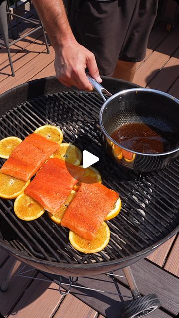 Bourbon Salmon, Sliced Oranges, Maple Bourbon, Salmon Recipe, Grilled Salmon, Tangier, Smoked Salmon, Salmon Recipes, Orange Juice