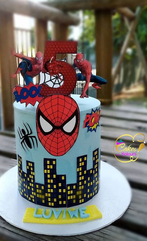 20. Light Blue Spiderman Cake As someone who grew up seeing the 1st, 2nd and latest “No way home” not to be missed. We... Spider Man Themed Cake, Spiderman Cake For Boys, Blue Spiderman Cake, Boys Theme Cake, Spiderman Cake Designs For Kids, Character Cakes For Boys, Kue Ultah Spiderman, Spiderman Cake Birthday Boys, Latest Cake Designs For Kids