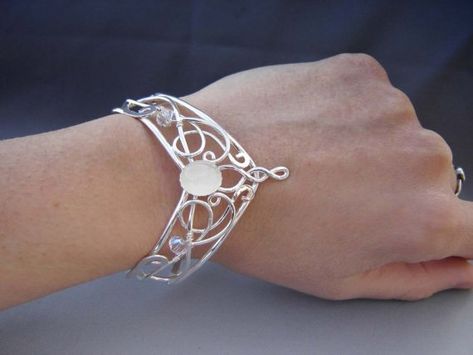 Bracelet Elven Jewelry Bracelets, Elven Bracelet, Elven Accessories, Fantasy Bracelet, Elven Wedding, Elven Jewelry, Wire Bracelets, Wire Wrapped Bracelet, Wire Work Jewelry