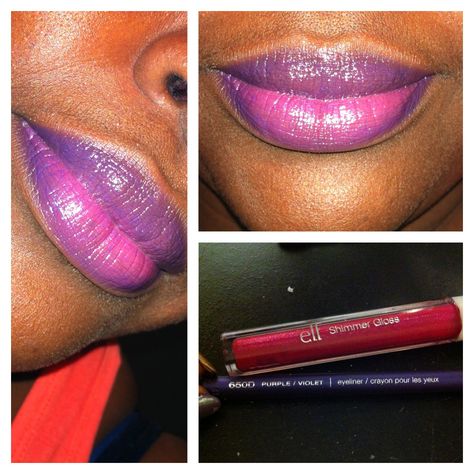 Purple ombré lips fall 2012, u only need a $.99 purple eyeliner pencil and some hot pink or redish lipgloss and I l like it better than my purple lipstick Ombré Lips, Purple Eyeliner, Purple Lipstick, Ombre Lips, Eyeliner Pencil, Lip Service, Purple Ombre, Pencil Eyeliner, Pretty Makeup