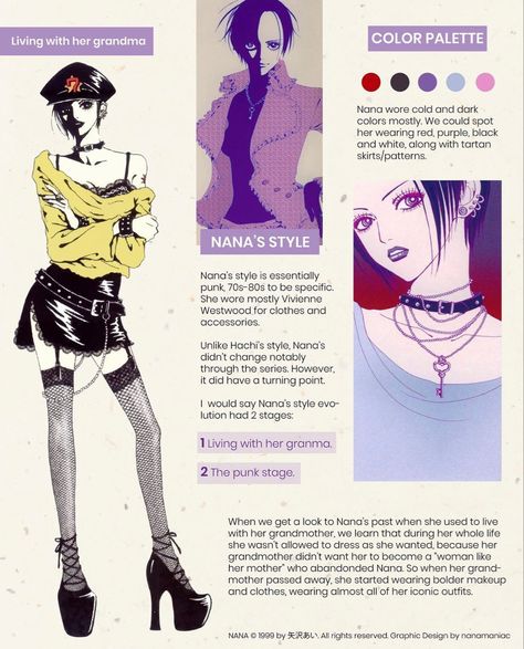 Nana Osaki Fashion Anime, Nana Osaki Fashion, Nana Osaki Outfit, Hachi And Nana, Nana Outfits, Nana Clothes, Nana Fashion, Movie Fashion Outfits, Shin Nana