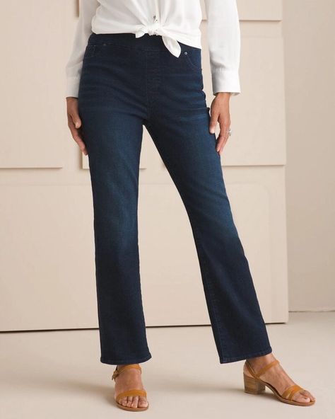 What You Can Wear Instead Of Leggings This Fall - Or Now - A Well Styled Life Stretch Denim Fabric, Better Style, Pull On Jeans, Petite Jeans, Womens Designer Fashion, Sleek Fashion, Tight Leggings, Denim Fabric, Jeans Denim