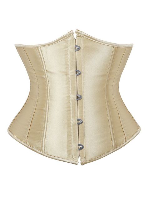 Plus Size Lace-up Boned Satin Corset , #Affiliate, #Lace, #Size, #Boned, #Corset, #Satin #affiliate Golden Corset, Plus Size Corset Tops, Corset Underbust, Body Shaper Corset, Fashion Corset, Bustier Lingerie, Top Bustier, Corset Pattern, Steampunk Corset