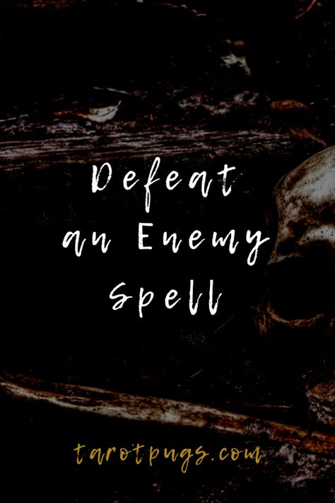 Bind, banish and defeat an enemy with this witchcraft spell. Enemy Spell, Spiritual Spells, Forgotten Friend, Protection Ritual, Witchy Spells, Spiritual Magic, Witches Kitchen, Curse Spells, Real Love Spells