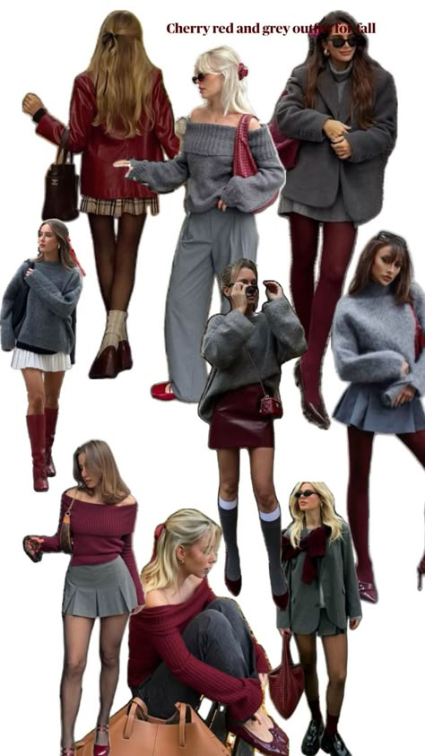 Grey Outfits, Rome Outfits, Chicago Outfit, Trends 2025, Burgundy Outfit, Outfits For Fall, Downtown Outfits, Stylish Winter Outfits, Winter Fashion Outfits Casual