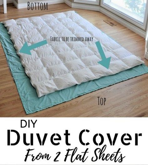 DIY Duvet Cover From Flat Sheets - an easy sewing project... #diy #sewing #duvet #duvetcovers #homestead #homesteading Diy Duvet Cover, Diy Duvet, Duvet Cover Diy, Sewing Machine Tension, Sewing Elastic, Weighted Blankets, King Size Duvet, Sewing Clothing, Sew Easy