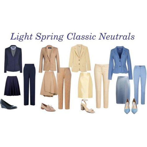 Light Spring Color Palette Neutrals, Neutrals For Light Spring, Light Spring Neutrals Color Palettes, Light Spring Winter Outfits, Light Spring Fashion, Light Spring Outfit Ideas, Light Spring Neutrals, Light Spring Clothes, Light Spring Outfits Color Palettes