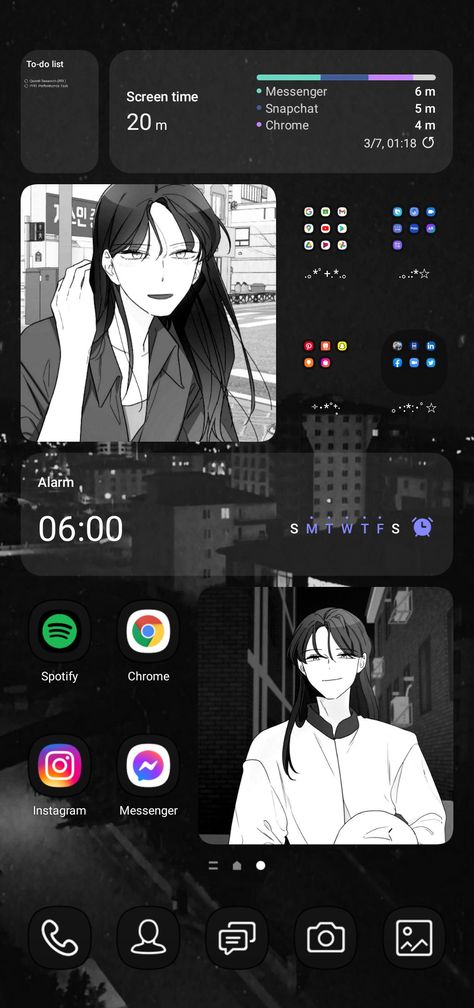 Homescreen Layout for Android Android App Layout, Homescreen Layout For Android, Custom Android Homescreen, Aesthetic Android Homescreen Layout, Android Homescreen Layout Ideas Tutorial, Homescreen Layout, Screen Wallpaper, Black Backgrounds, Layout