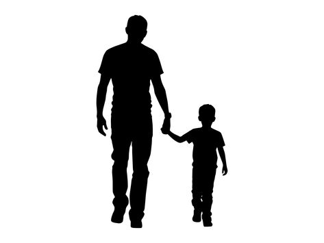 Father Son Silhouette Tattoo, Father And Son Illustration, Father Son Silhouette, Father And Son Silhouette, Father And Son Images Hd, Father Son Fishing Silhouette, Kids Silhouette, Dad Son, Silhouette Clip Art