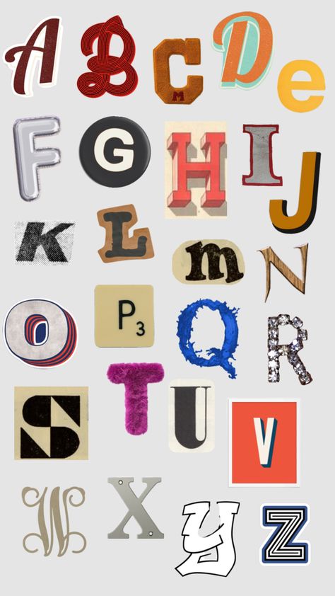 #alphabet #letters #art #wallpaper #collage Alphabet Collage Letters, Art Wallpaper Collage, Collage Letters, Letter Collage, Wallpaper Collage, Letter Stickers, Alphabet Letters, Digital Sticker, Your Aesthetic