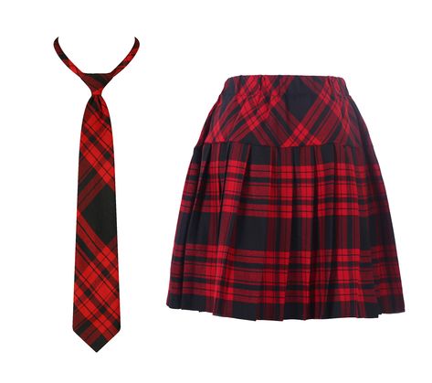 Plaid School Skirt, Back To School Skirt, School Uniform Png, School Skirts, Red School Uniform, Red Skirt, Pleated School Skirt, Los Angeles Girl, Skirt Png