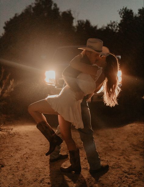 Headlight Couples Photoshoot, Headlights Couple Photoshoot, Headlight Photoshoot, Couples Dancing, Western Photography, Couples Pictures, Couple Dancing, Couple Photoshoot, I Want Him