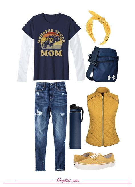 Monster Jam Mom Outfit, What To Wear To Monster Jam Women, Monster Jam Outfit Women, Mom Ootd, Mom Outfit, Monster Jam, Look Of The Day, Boy Mom, Cute Outfit