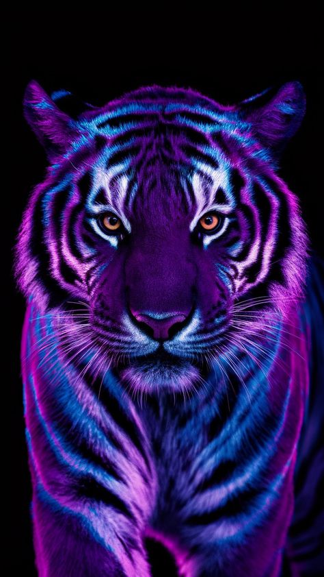 Ideogram Neon Tiger Art, Glowing Animals, Animals Eyes, Neon Tiger, Cheetah Print Wallpaper, Unicorn Artwork, Tiger Tattoo Design, Tiger Wallpaper, Galaxies Wallpaper