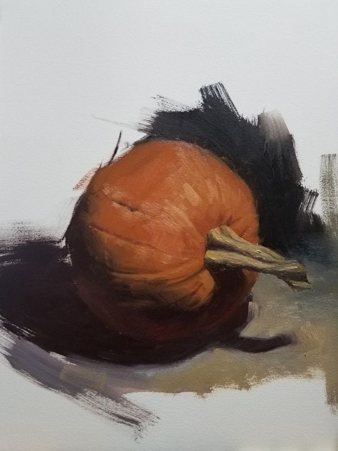 Kyle V Thomas - Portfolio of Works Pumpkins Oil Painting, Autumn Still Life Painting, Pumpkin Still Life Paintings, Oil Still Life Painting, Pumpkin Oil Painting, Halloween Oil Painting, Pumpkin Art Painting, Still Life Pumpkin, Fall Still Life